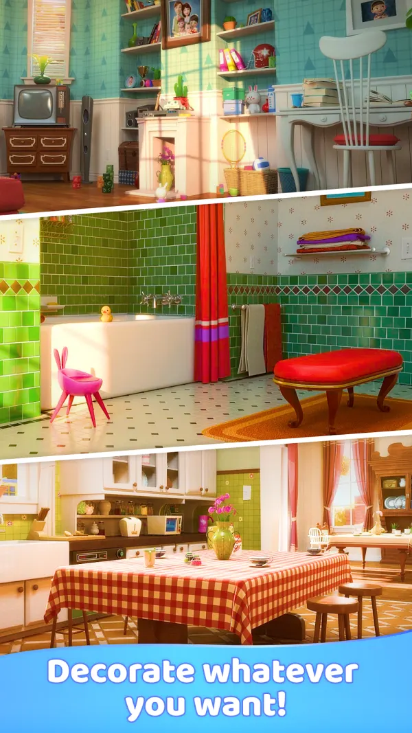 Captura de ecrã do jogo Merge Decor